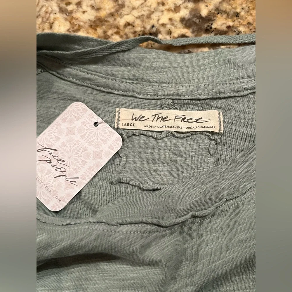 NWT Free People Arden Long Sleeve Tee